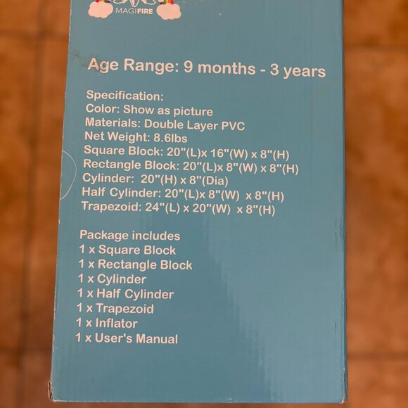 MAGIFIRE Dessert-Themed Inflatable 5-Piece Climbing Blocks Set - Picture 2 of 5